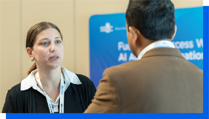 Audience engagement during AI technology forum, Participant contributing to oil and gas innovation panel, Live Q&A session at industrial digitalization conference