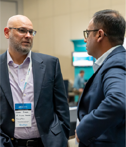 Delegates networking at DTC 2027 conference